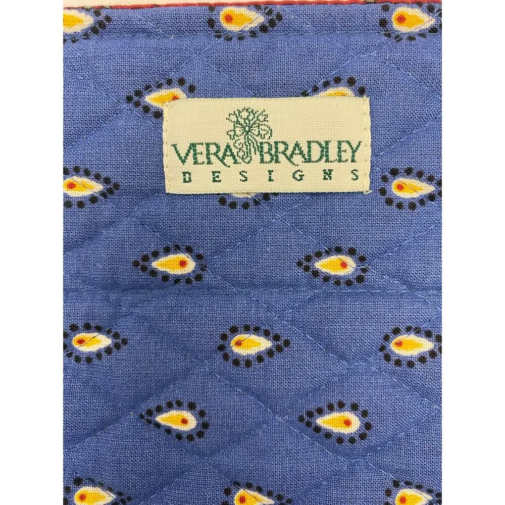 Vintage Vera Bradley Quilted Placemats Set of 2 Reversible Cotton Floral